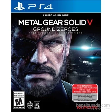 PS4 Metal Gear Solid V Ground Zeroes (TEŞHİR)